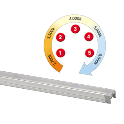 Kelvin Adjustable Linkable LED Strip Light 285mmL Superlux