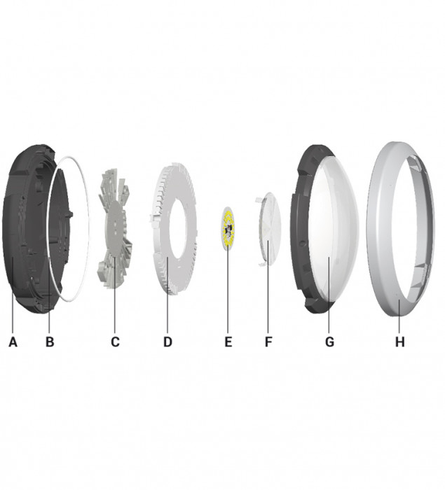 GJ2101 LED exploded view 