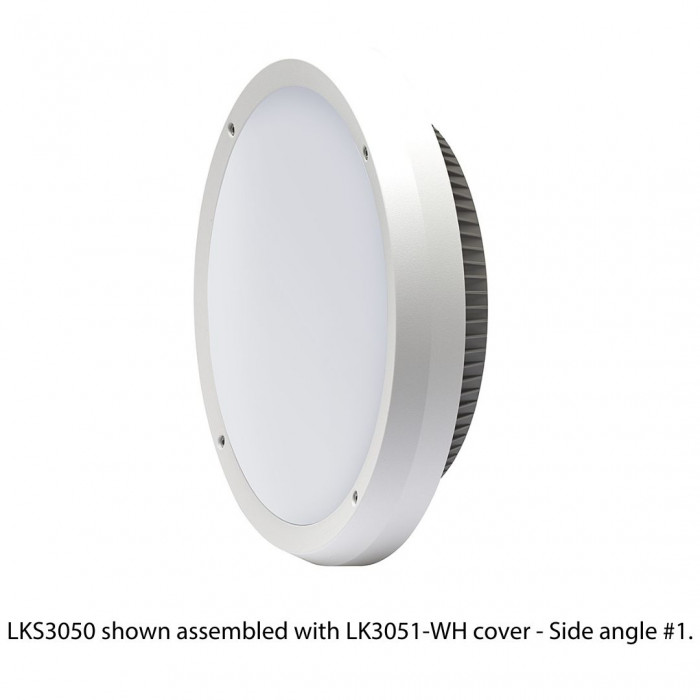 LKS3050 shown assembled with LK3051 WH cover Side angle 1 with text Web Rez