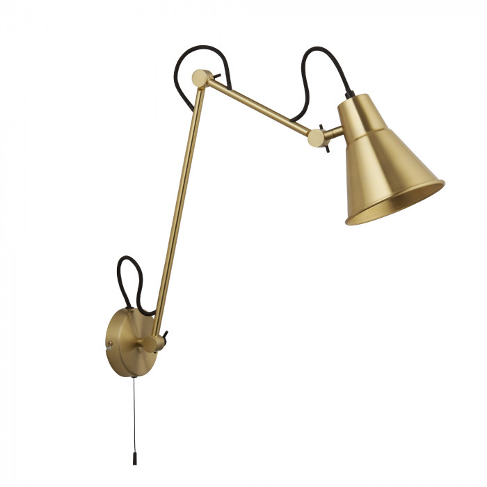 LSW Flux Wall Light in Brass Full Show Hi Rez