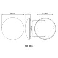 Luna 36Watt model line diagram measurements Web Rez