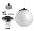 Neckless globe pendant example3