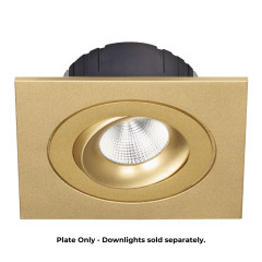 Single Plate for Multiform LED Downlights in Gold Web Rez