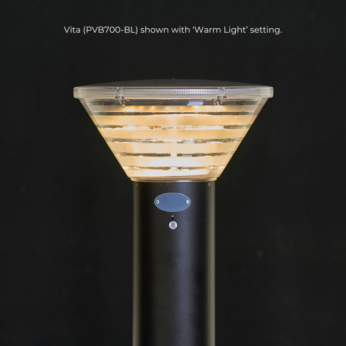 Vita PVB700 BL shown with Warm Light setting. w  text Web Rez