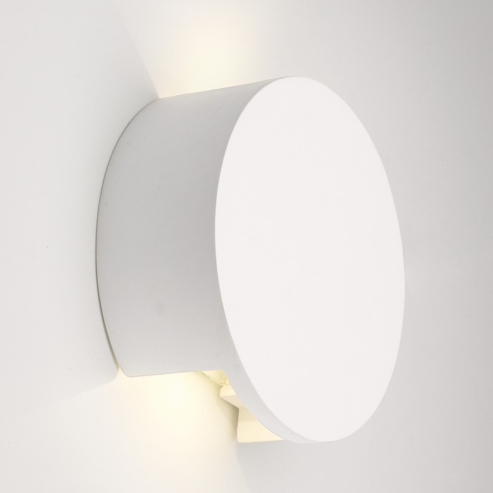 Led Round Plaster Wall Light Alpha Lighting - Led Wall Lights Nz