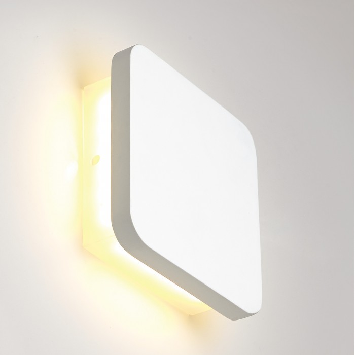 Led Square Plaster Wall Light Alpha Lighting - Led Wall Lights Nz